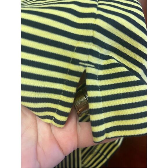 Cabo Shirt Company Polo Yellow & Black Stripe Sz L NWOT - Picture 7 of 8